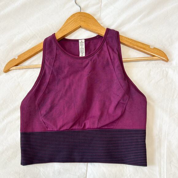 Lululemon Ebb to Train Sports Bra Marvel Wash Purple Black Size 6 - Picture 3 of 6